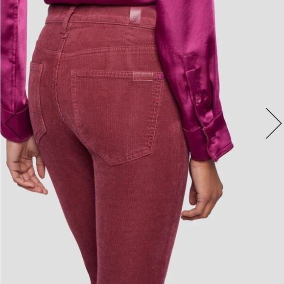 7 for all mankind TAILORLESS CORDUROY UHR SKINNY BOOT Size 27 - Picture 2 of 3